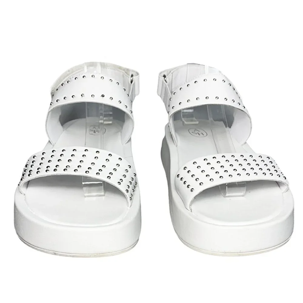 ASH Vivi Studded Leather Flatform Shoes